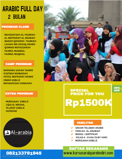 Kursus Bahasa ARAB 2 BULAN