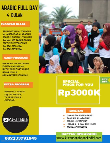 Kursus Bahasa arab 4 bulan