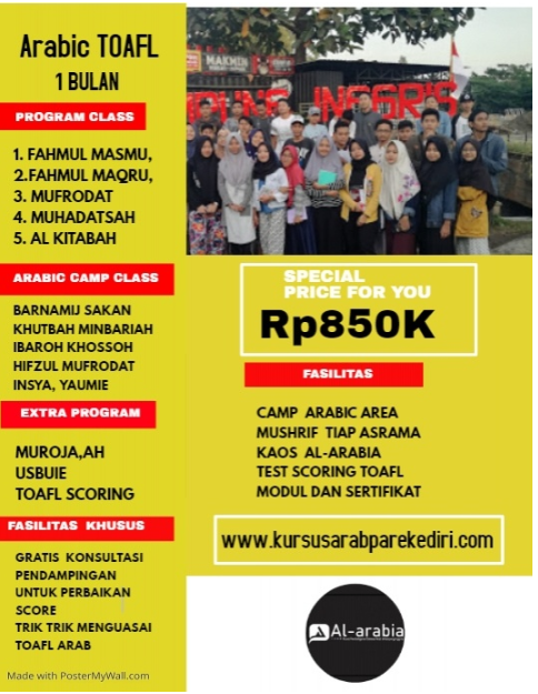 Kursus Bahasa toalf 1 bulan
